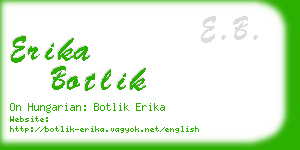 erika botlik business card